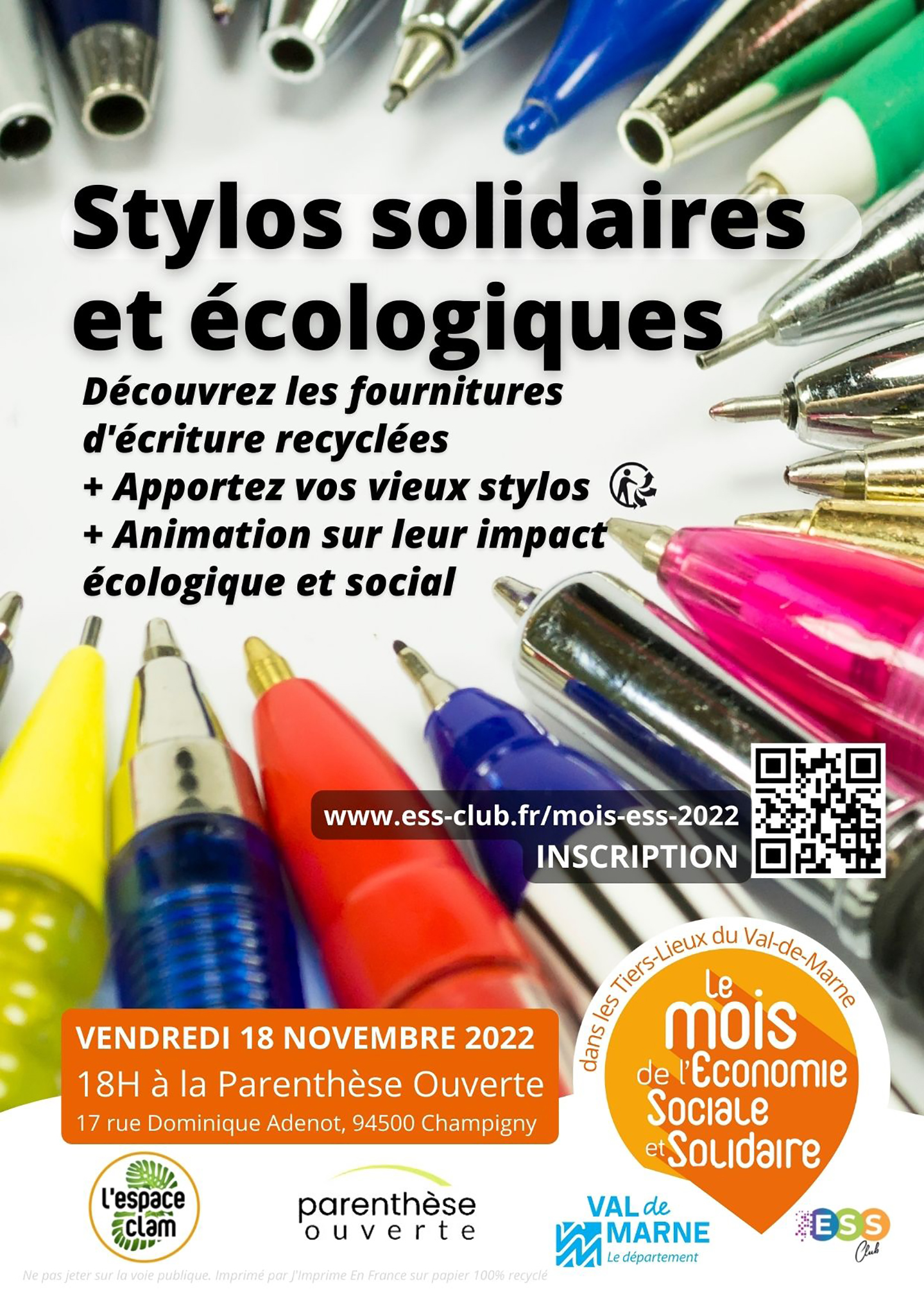 L Espace Clam #ESSclub#lespaceclam#valdemarne#laparenthèseouverte#solidarité