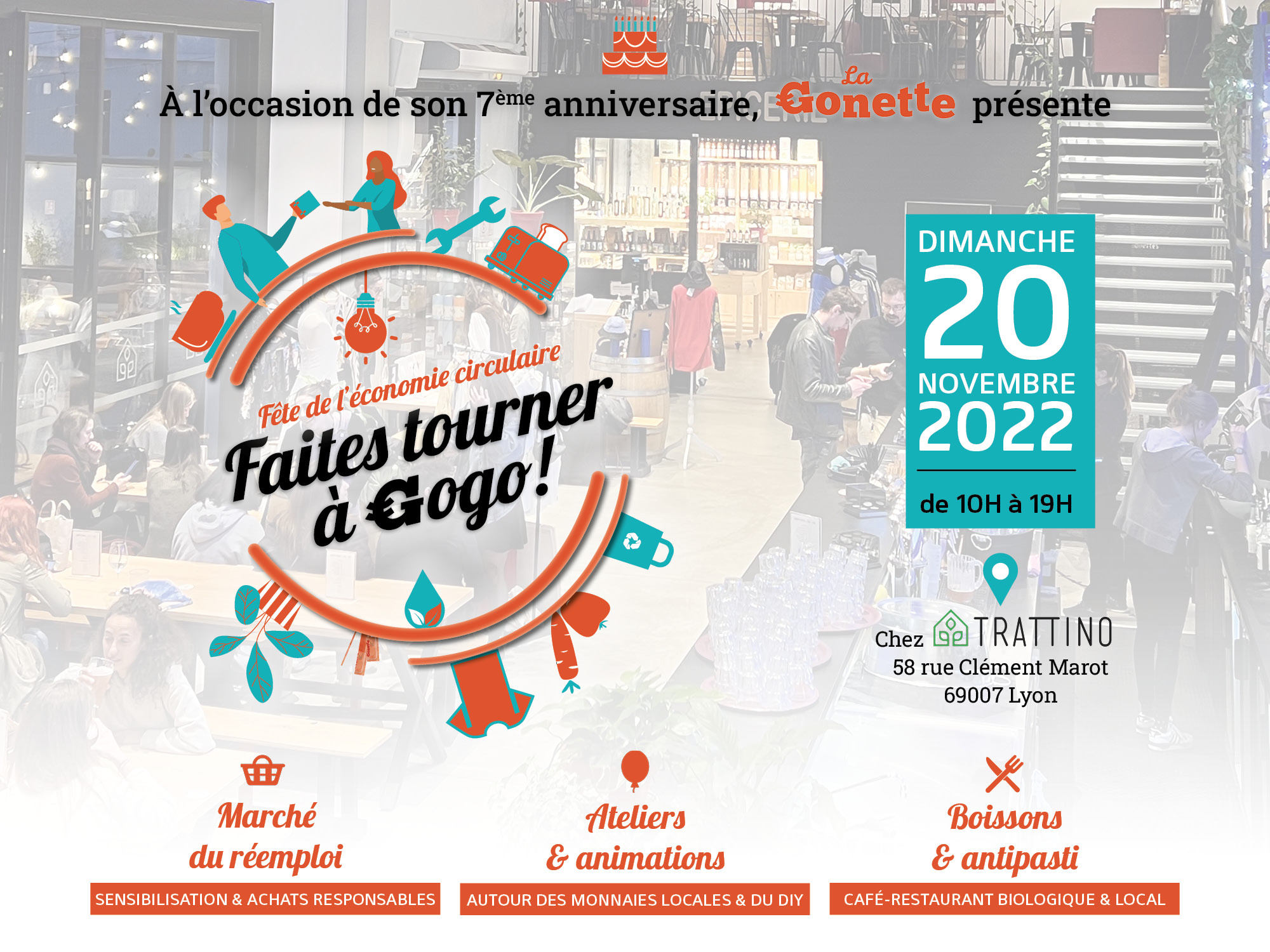 Fête de l’économie circulaire : Faites tourner à gogo ! Fête de l’économie circulaire - Le 20 novembre