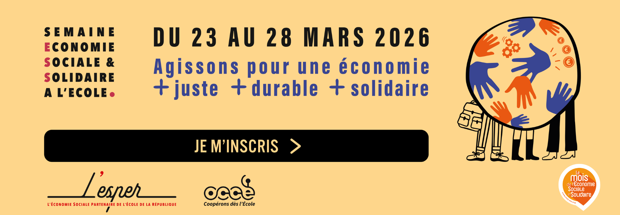 Inscrivez-vous à la Semaine de l'ESS à l'Ecole