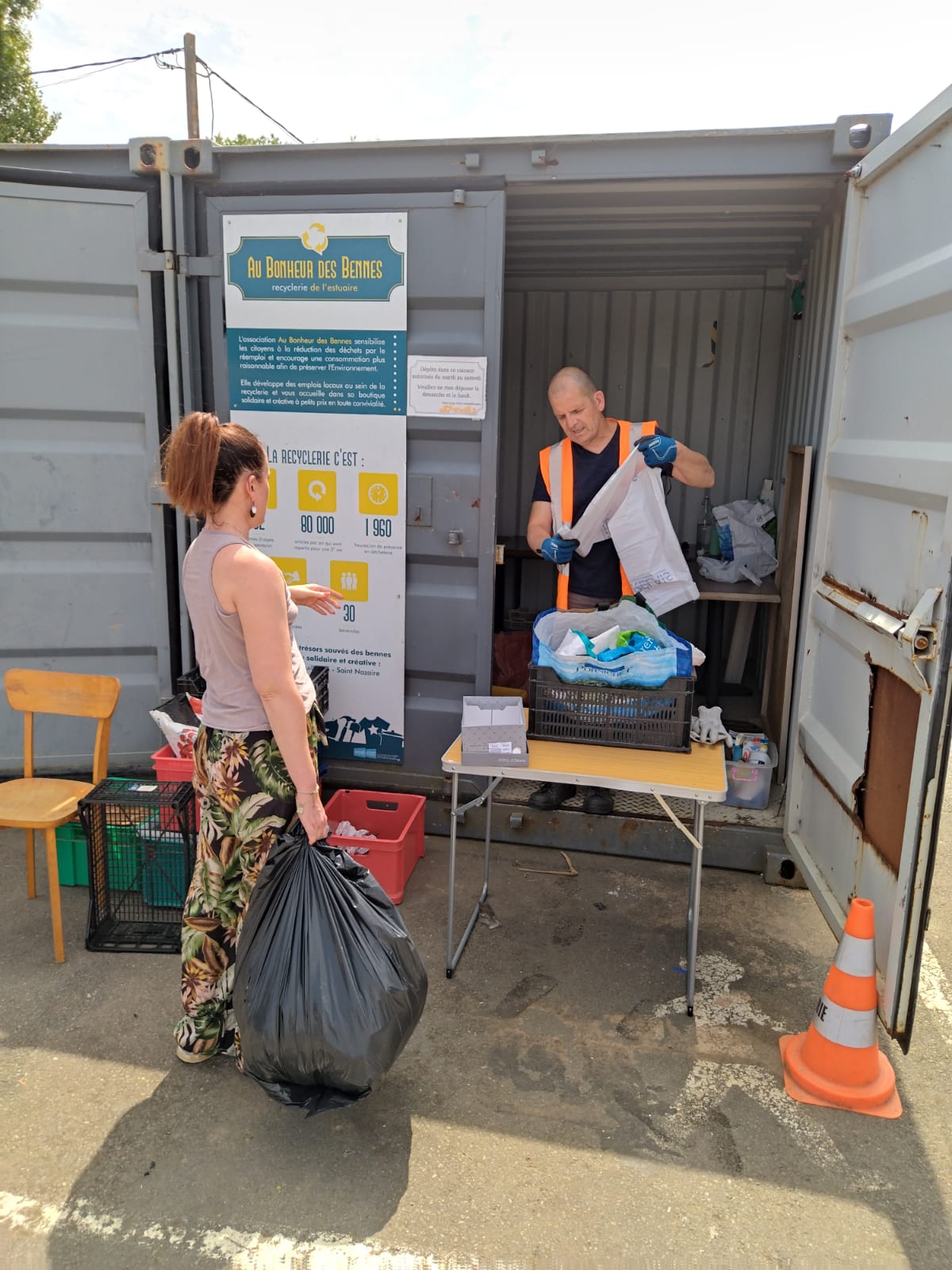 la recyclerie vous accueille pour collecter et sensibiliser au réemploi ! Dons d'objets en bon état