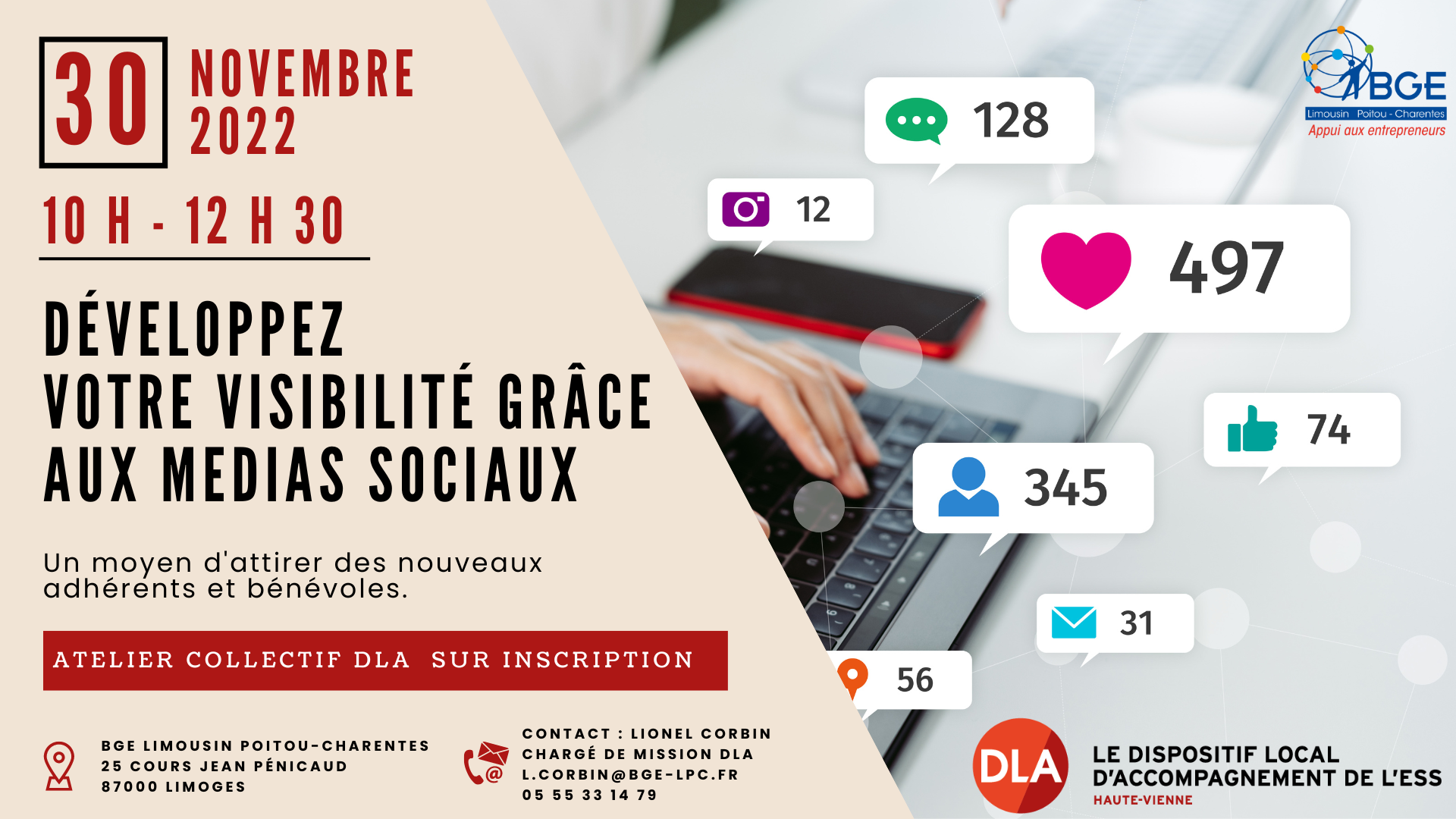 Développer la visibilité de son association grâce aux médias sociaux.