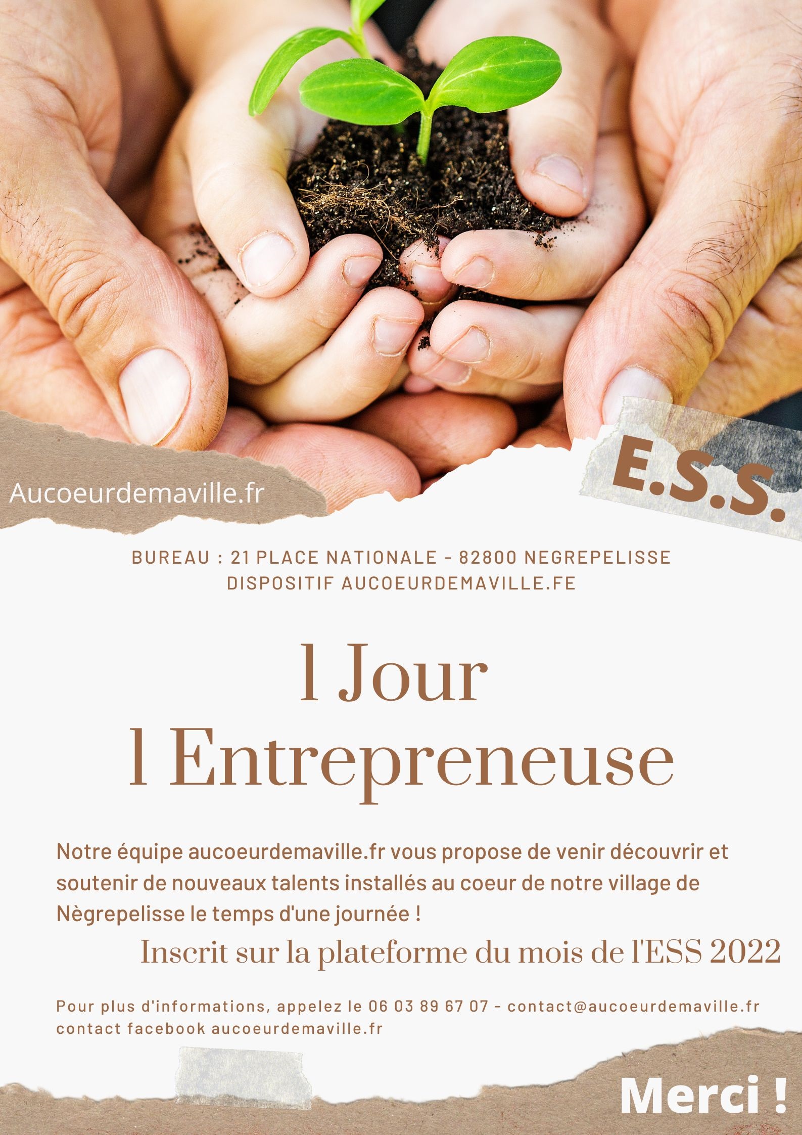 Soutenir la création de proximité avec 1 jour / 1 entreprise aucoeurdemaville.fr de Nègrepelisse Soutenir la création de proximité avec 1 jour / 1 entreprise aucoeurdemaville.fr de Nègrepelisse