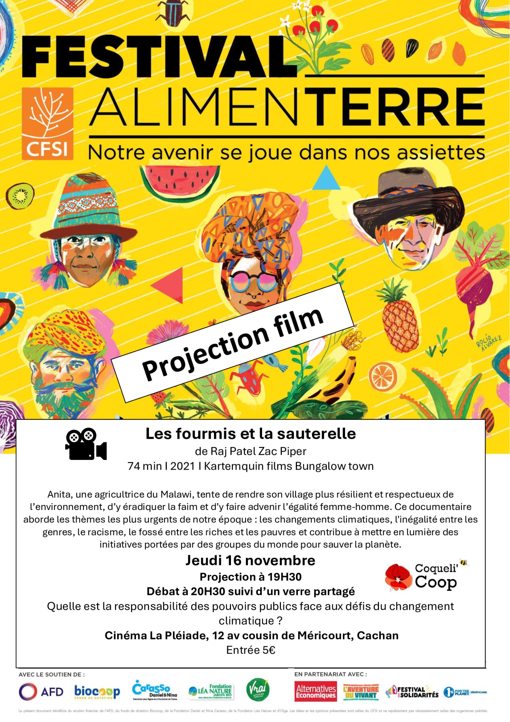 film Les fourmis et la sauterelle Festival Alimenterre