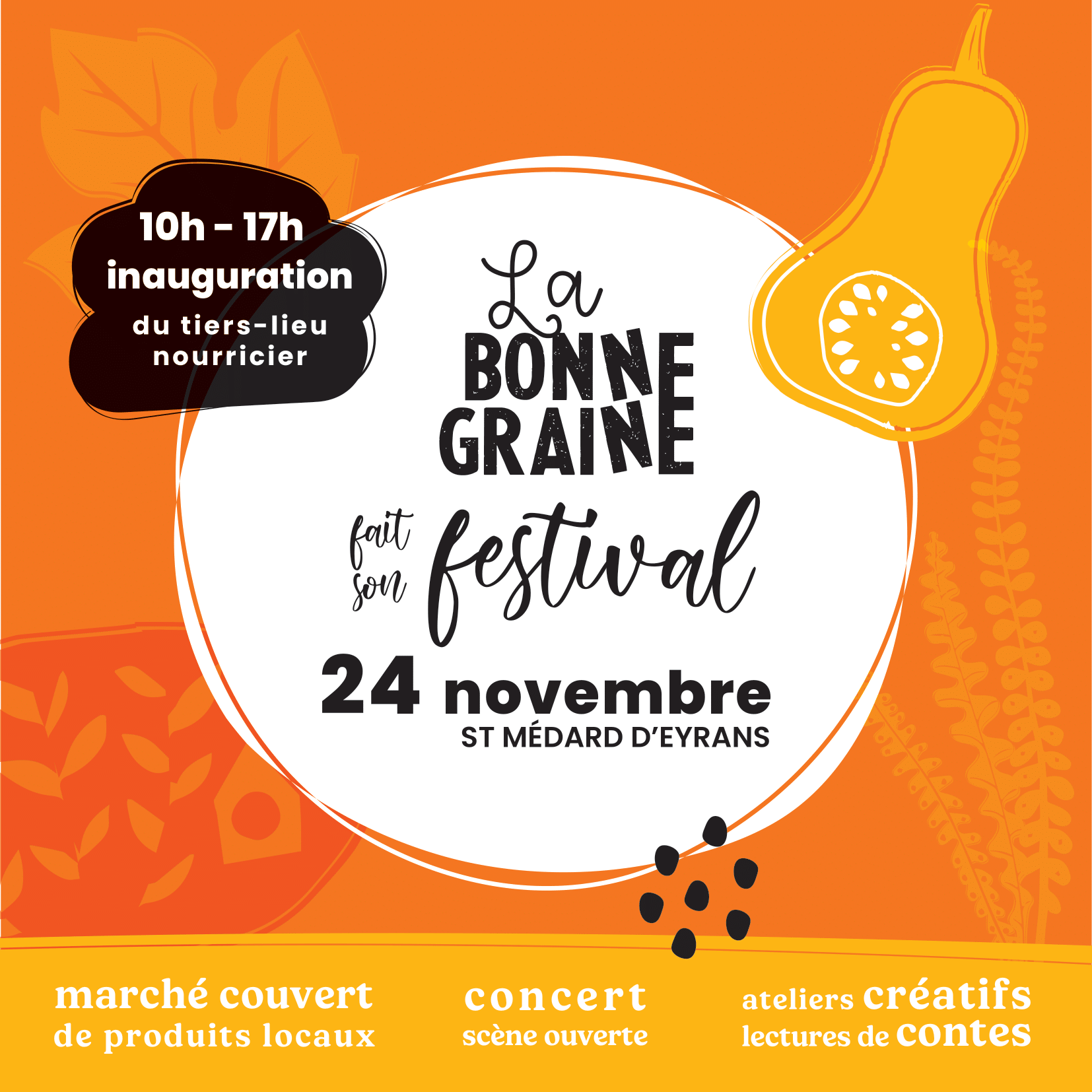 La Bonne Graine fait son Festival le dimanche 24 novembre ! Le tiers-lieu La Bonne Graine ouvre ses portes !