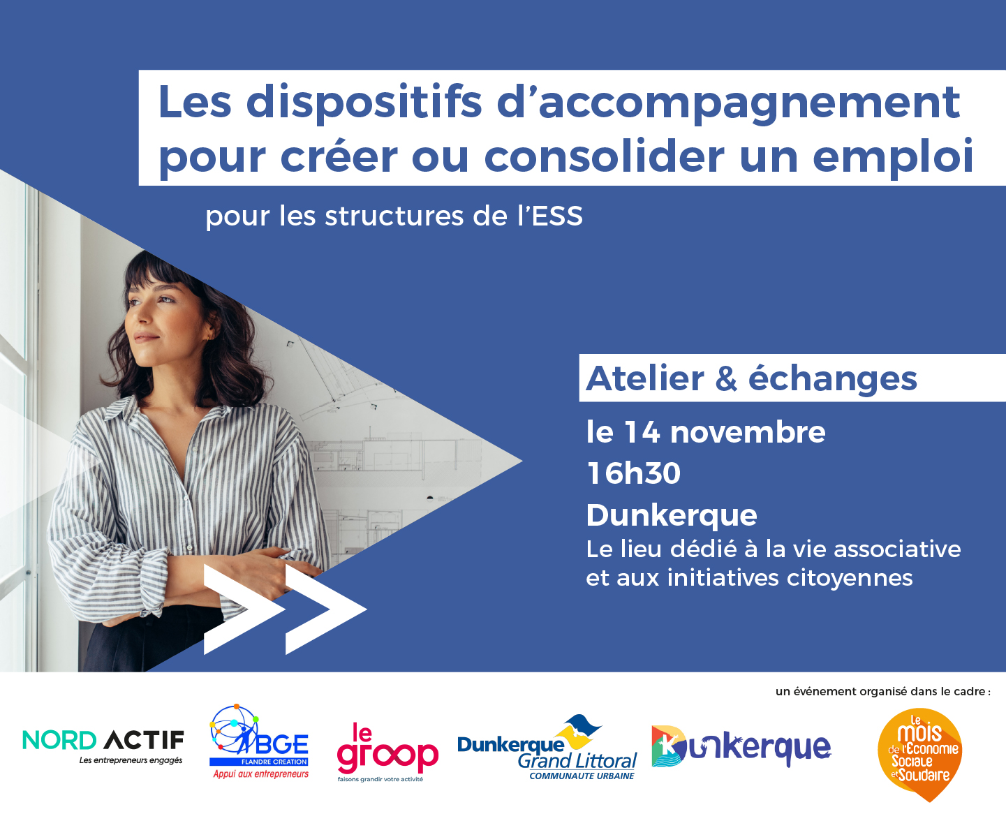Atelier - les dispositifs d'accompagnement ou créer ou consolider un emploi