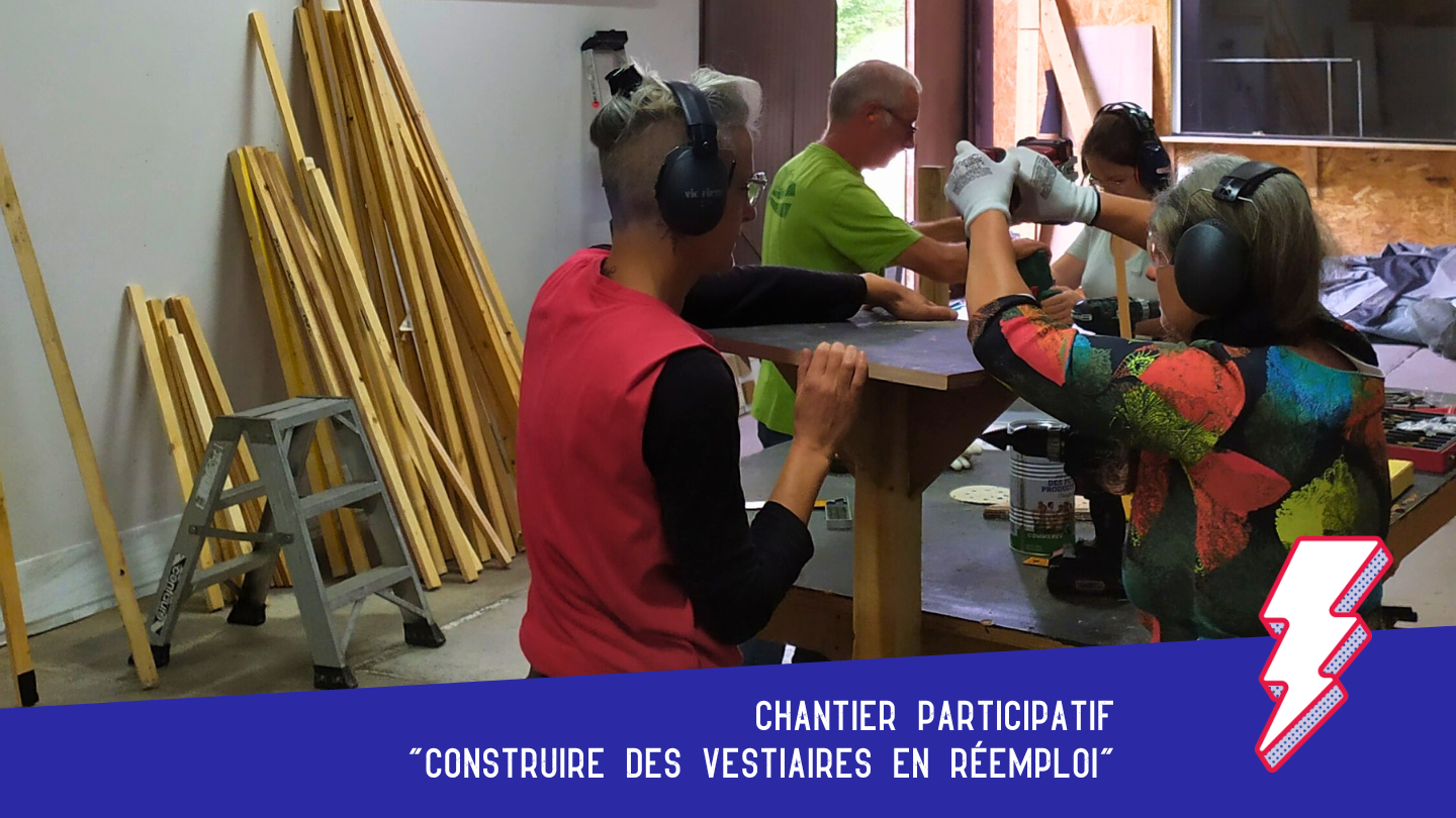 Atelier du réemploi /// vendredi 24 novembre atelier participatif "construire des vestiaires en réemploi"