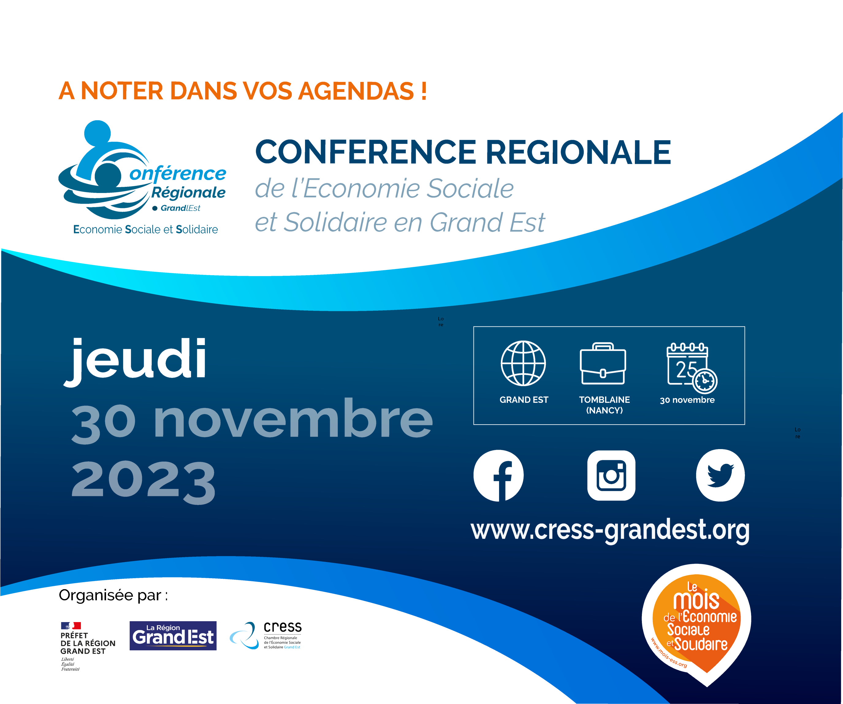 SAVE THE DATE CONFERENCE REGIONALE GRAND EST