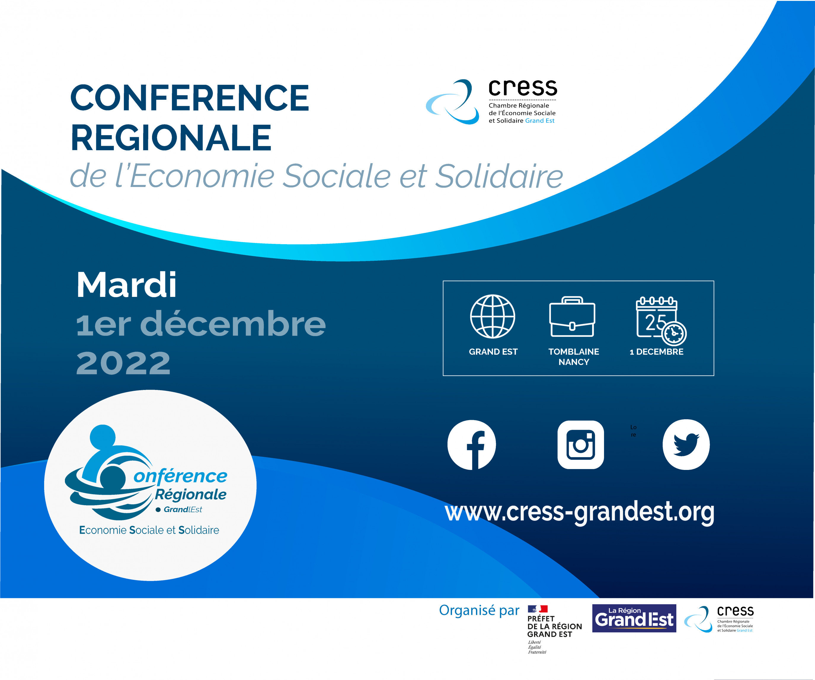 Conférence Régionale de l'ESS en Grand Est - 1er décembre #confESSGrandEst
