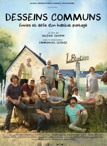 Affiche Desseins communs, ciné-échange Ciné Manivel de Redon 7 novembre 2023