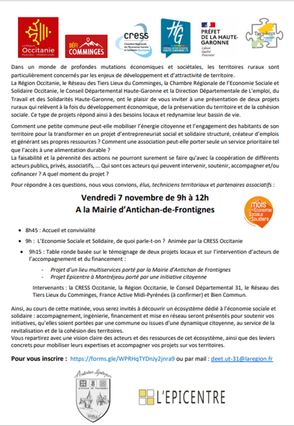 ACTION ESS INVITATION ACTION ESS