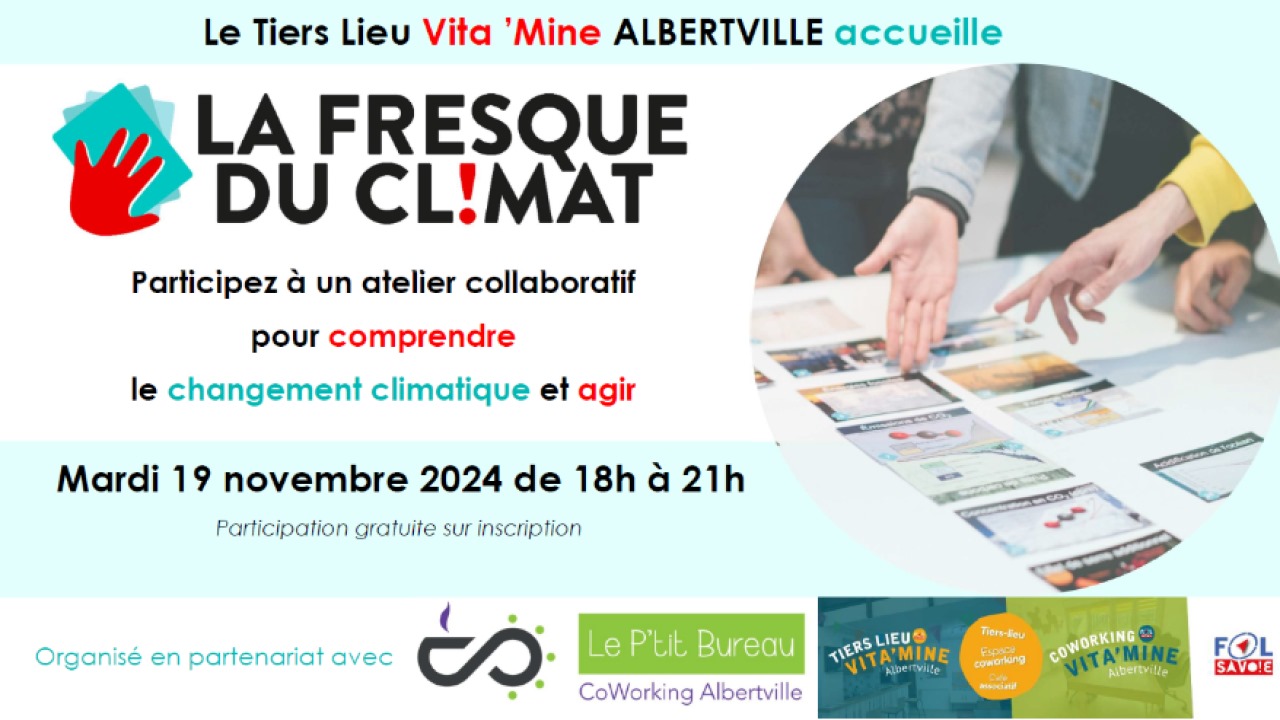 Fresque du Climat au Tiers-Lieu VITA'MINE - Albertville Fresque du Climat au Tiers-Lieu VITA'MINE - Albertville