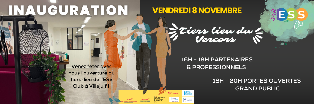 Inauguration du Tiers-lieu du Vercors à Villejuif Visuel d'invitation à l'inauguration du Tiers Lieu du Vercors à Villejuif