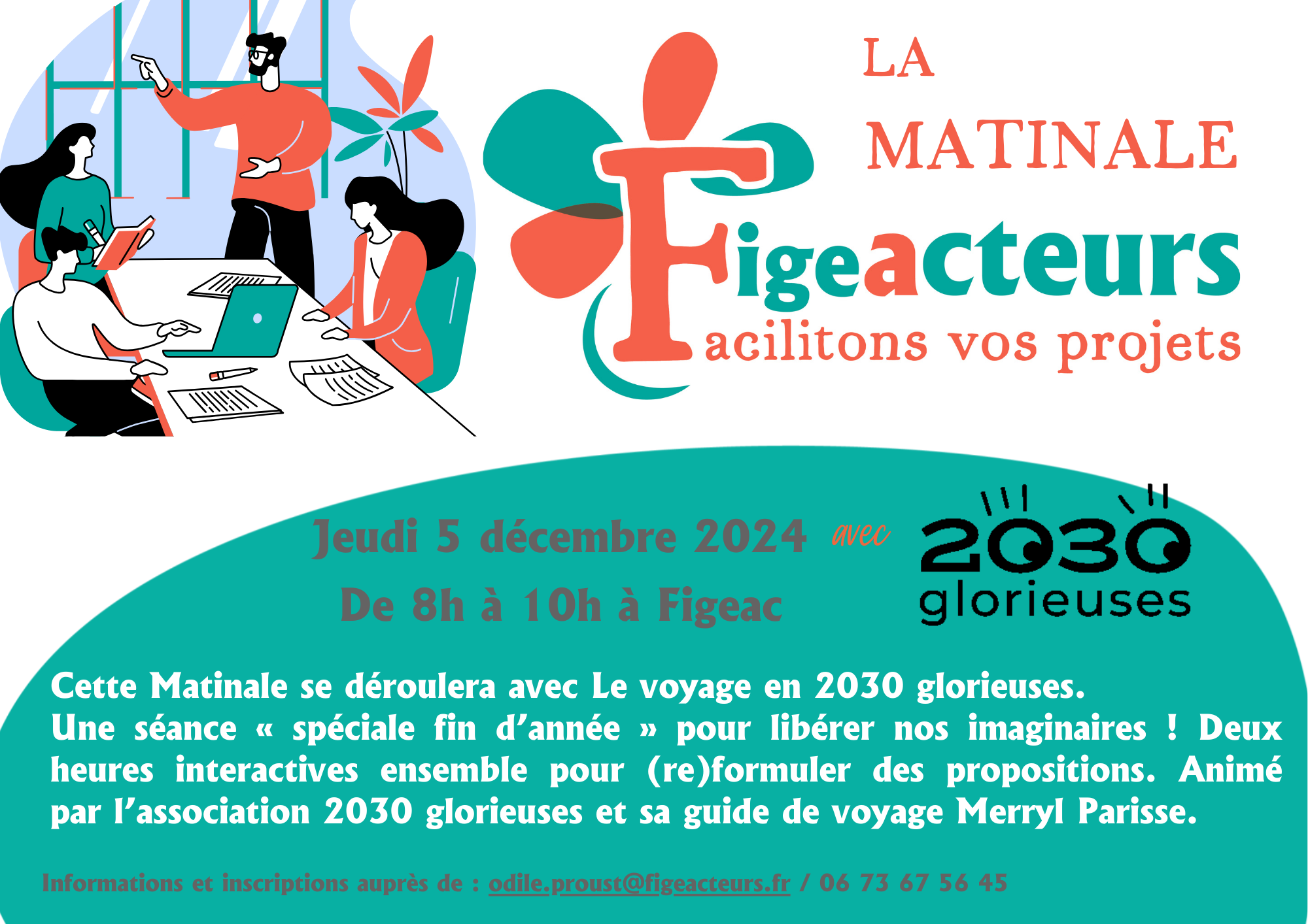 Matinale inter-entreprises, jeudi 5 décembre à Figeac, avec « Le voyage en 2030 glorieuses » Matinale inter-entreprises, jeudi 5 décembre à Figeac, avec « Le voyage en 2030 glorieuses »