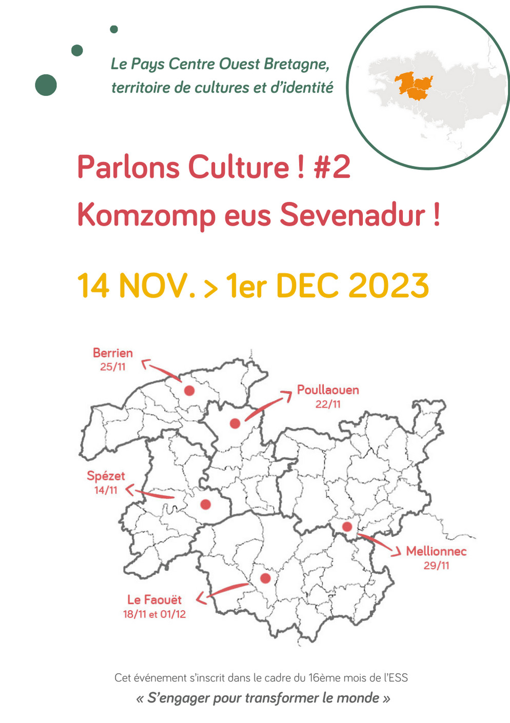 Parlons Culture ! Komzomp eus Sevenadur ! #2 affiche de l'événement