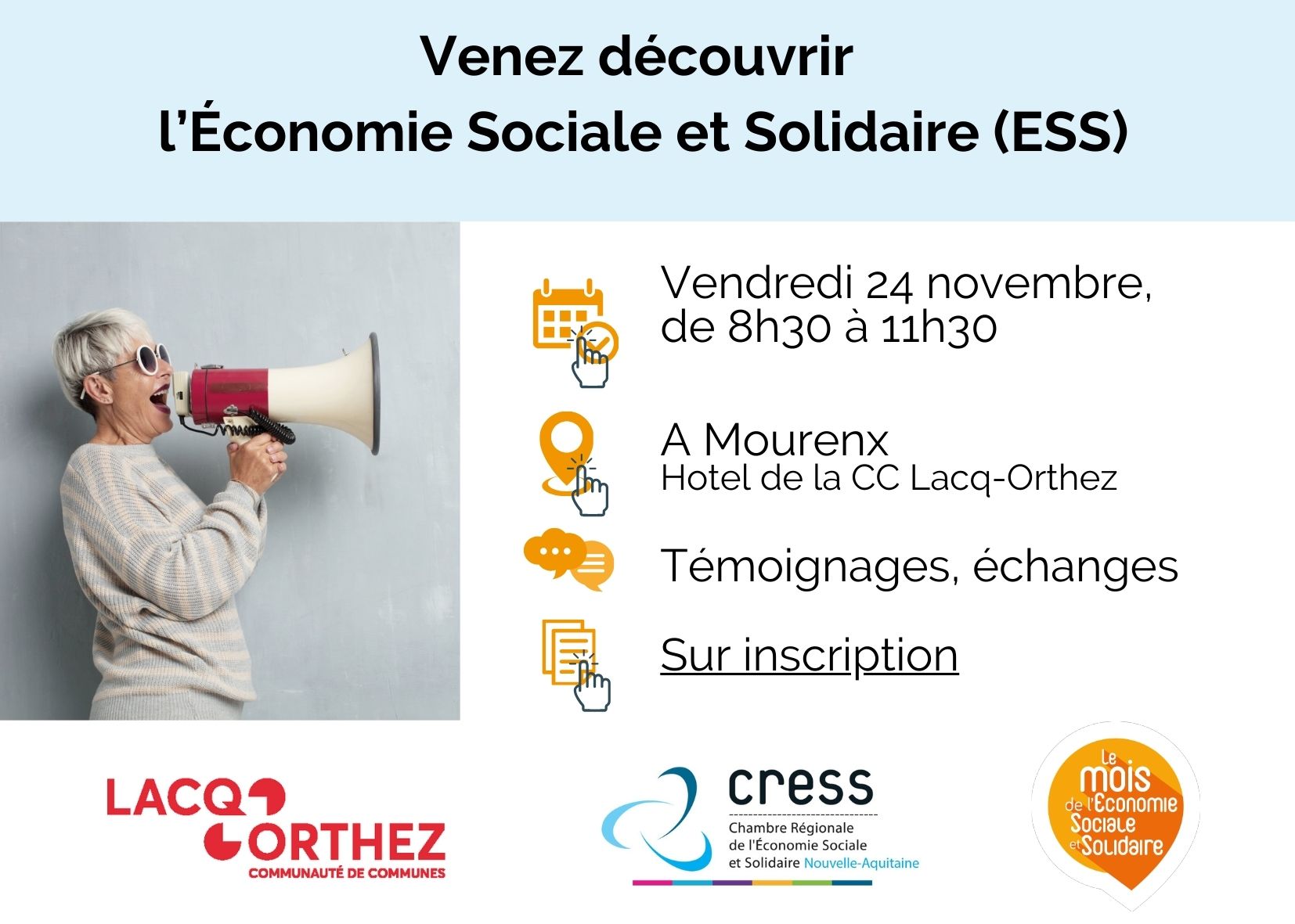 Rencontre-echange le 24 novembre à Mourenx