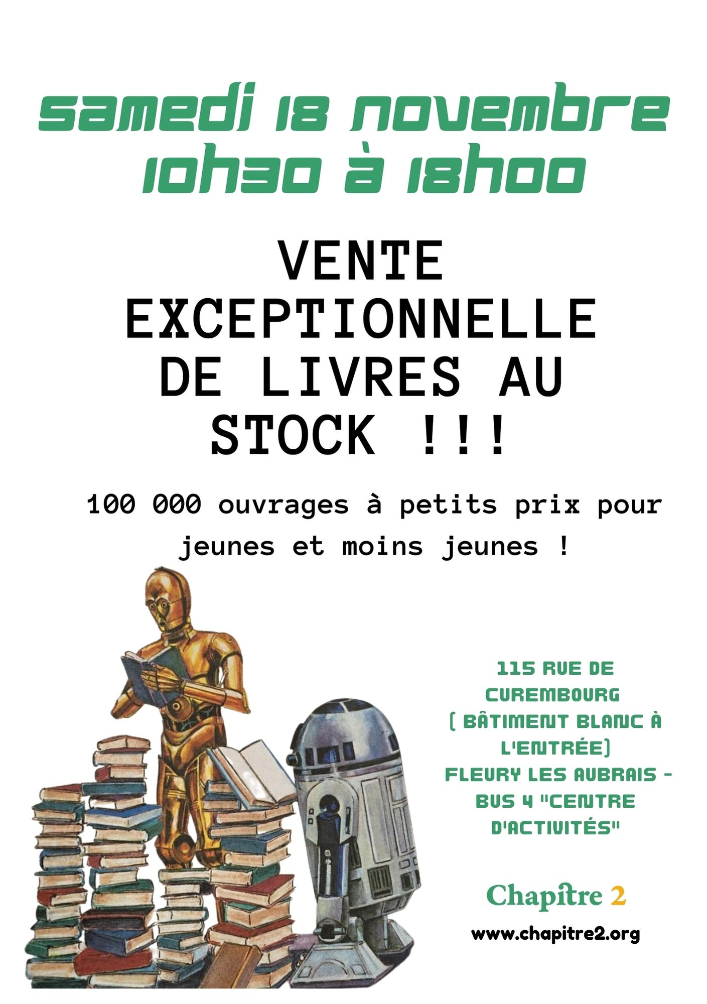 Vente solidaire de livres - 18 Nov