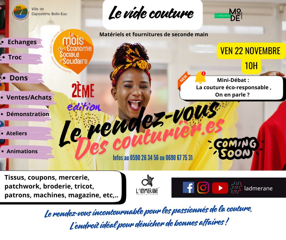 Vide couture 2ème édition Le rendez-vous incontournable pour les couturier(e)s