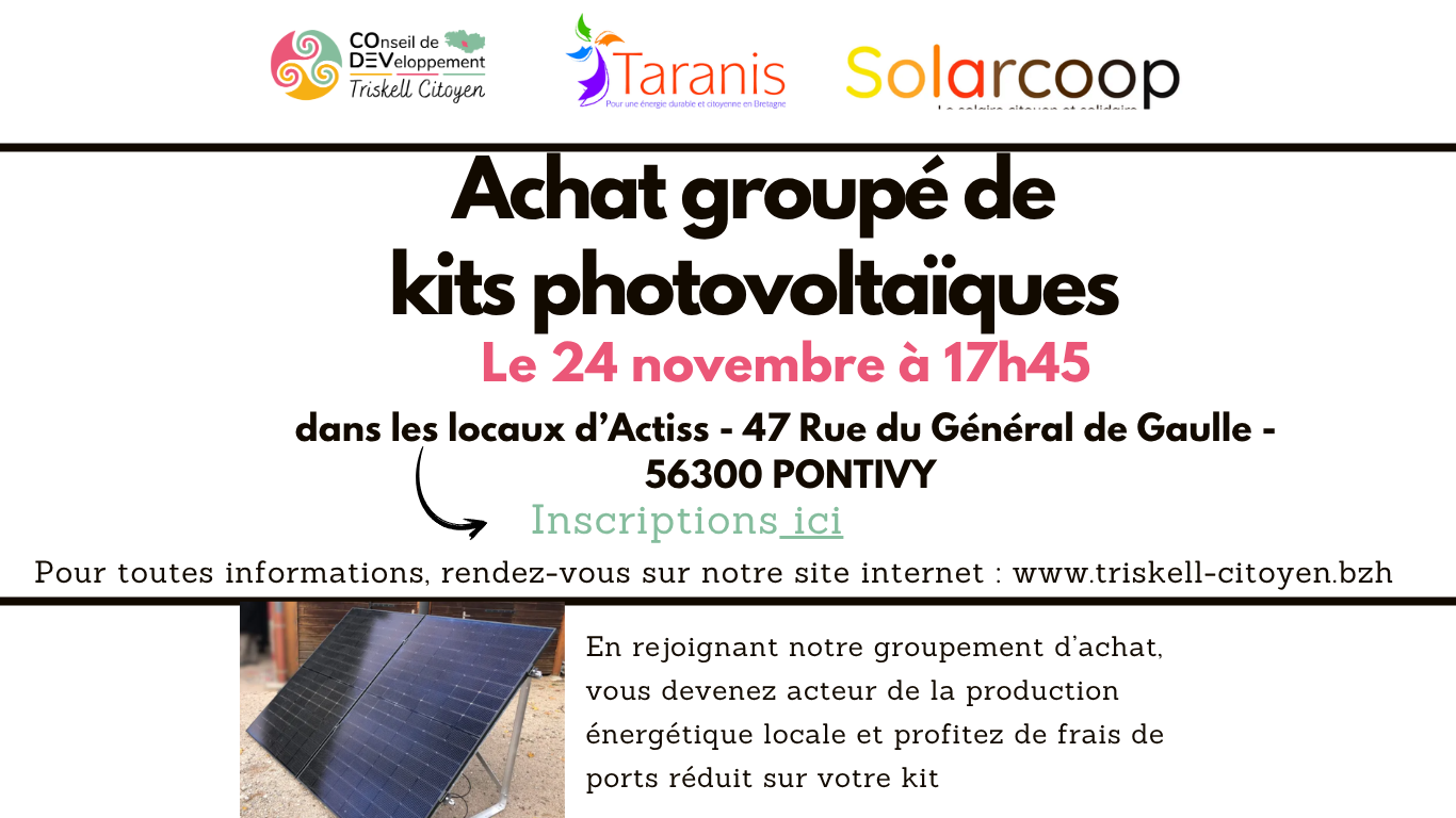 Achat groupé de kits photovoltaïques Achat groupé de kits photovoltaïques