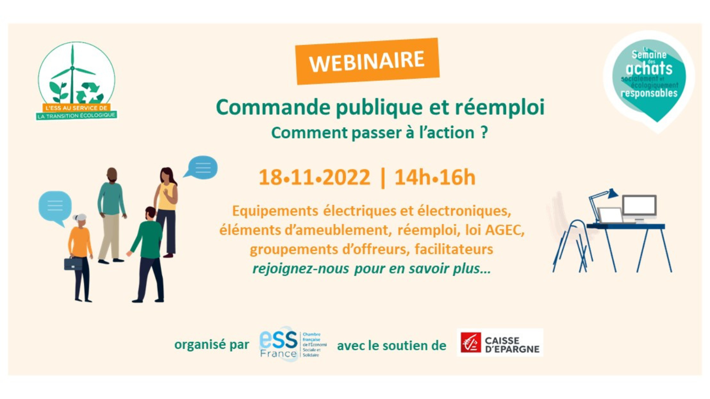 Commande publique et réemploi. Comment passer à l'action ? commande publique et réemploi