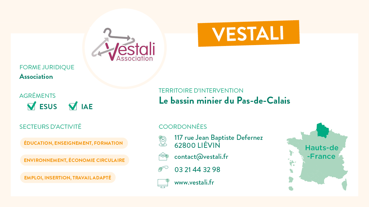Carte d'identité de Vestali en Hauts de France