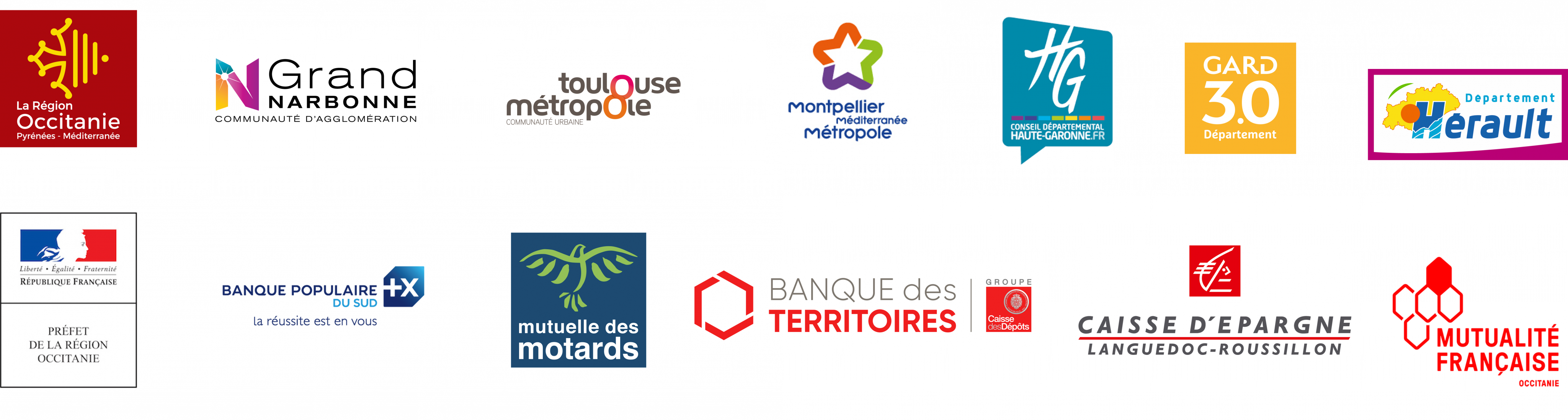 Logos partenaires Occitanie