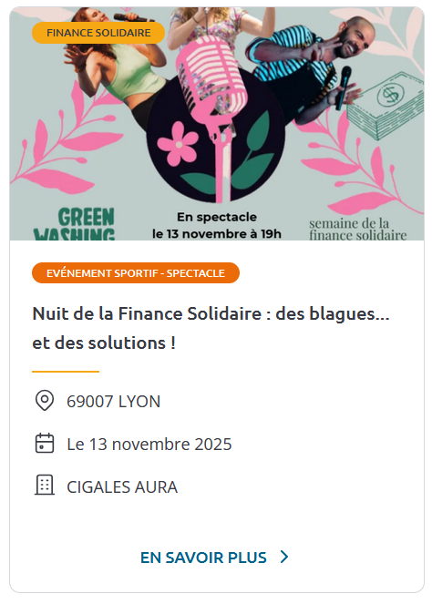 image avec texte nuit de la finance solidaire
